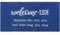 JJUUYOU Large Welcome Mat Low Profile Floor Mat Front Doormat, Blue Welcome-ish Indoor Outdoor Door Rugs Non Slip Absorbent Resist Dirt Entrance Rug for Laundry Entryway, Patio 120X45CM