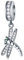 Green-eyed Dragonfly Pendant Charms-fit Pandora Insect Bracelet/Necklace, 925 Sterling Silver Sparking CZ Libelula Dangle Beads, Gift for Granddaughter/Sister in Law/Grandson
