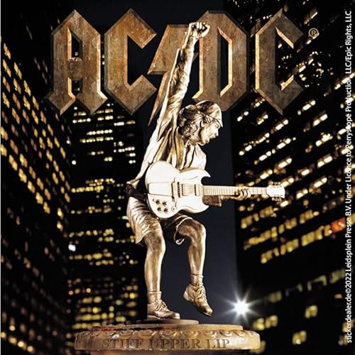AC/DC Aufkleber Stiff Upper Lip Sticker Angus Hardrock Metal Heavy ca. 10x10 cm