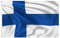 150x90cm Bandiera Finlandese, Bandiera Finlandia con 2 Occhielli in Metallo Bandiera della Finlandia in Colori Vivaci, Bandiera Nazionale Finlandese per la Decorazione di Eventi Sportivi,Feste,Sfilate
