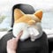 BestAlice Taschentuchhalter für Auto, niedlicher Auto-Taschentuchbox-Halter, Cartoon-Halter, Sitzrückseite, Tablett Katze, Corgi Butt Taschentuchspender für Auto Zuhause Badezimmer, Gelb