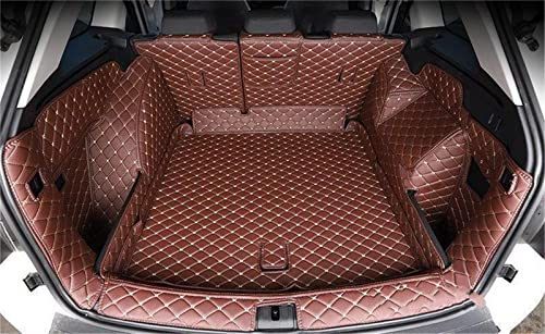 Car Kofferraummatte Zubehör Kofferraummatte Anti-Dirty Protection Interior Liner Styling Carpet Pad 5 Sitze Für Skoda Für Kodiaq 2019 2020 2021 2022 Kofferraumwanne ( Color : A Set Coffee )