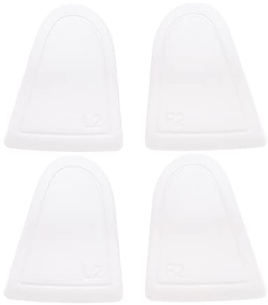 Lot de 2 paires de boutons de déclenchement pour manette PS5 L2 R2 Trigger Pad Joystick Extender Trigger Buttons ABS Blanc