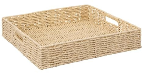 5five - quadratisches tablett 35cm kord beige