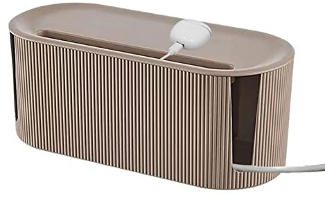 Kabelbox Kabel Organizer Box Mit Deckel | Kabelmanagement Box Kabelbox Für Steckdosenleiste Kabelmanagement Schreibtisch Organizer Box Für Ordentlicher Verstecken TV Computer Router Kabel Steckdosen