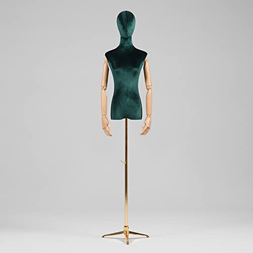 Weibliche Schneiderpuppe, Samt-Schaufensterpuppenkörper mit Metallständer, abnehmbare Schneiderpuppe für Einzelhandelsbekleidungsgeschäfte, Messen, Online-Boutiquen, Lila, A (Rosa B) (DAR (Königs