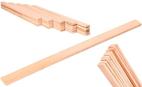 ToolSpace 25x agitador de Madera 300 mm agitador para Pinturas, Varilla agitadora Pintura Mezcla fácil espátula agitadora Pintura modelismo Manualidades Pintura Arte Varilla agitadora
