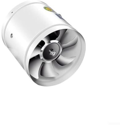 CioNeL 200mm Inline Pipe Extractor Fan, 8 Inch Smoke Extractor Duct Fan, Quiet Operation, 1050m³/h, for Bathroom, Kitchen(White)