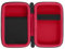 Aenllosi Harte Tasche kompatibel mit Blaze Evercade Capcom/TAITO/Atari/Technos Super Pocket Rétrogaming Handheld Konsole,Rot mit schwarzen Rändern(Nur Tasche)