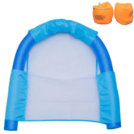 Poolnudel Stuhl Schwimmen Nudelstuhl Schwimmender Stuhl Mit Netz, Schwimmstütze Wassersitz Nudel, Schwimmstuhl Für Erwachsene, Kinder Pool Float Hängemattenstuhl 150x7,5 cm