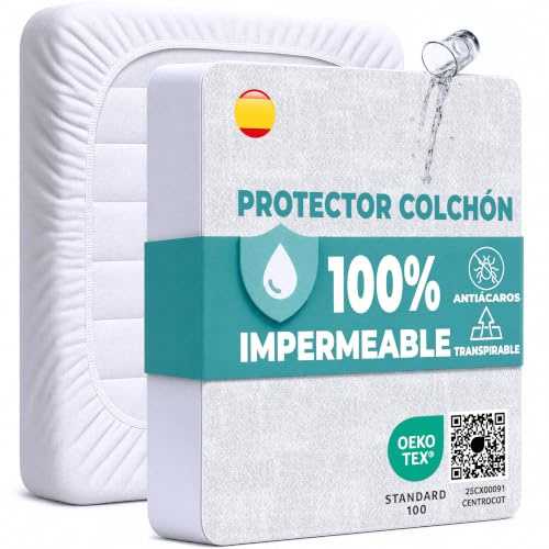 Matratzenschoner 60x120cm 2 STK. wasserdichte Matratzenauflage aus Baumwolle Nässeschutz Inkontinenzunterlage Matratzenbezüg Atmungsaktive Anti-Allergie und Anti Milben für Bett und Matratze Waschbar