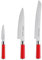 F. DICK Red Spirit - Kochmesser Set (für Profi- und Hobbyköche, 3er Set, 56 HRC, einfache Reinigung) 81774400