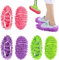FHBHJNATC 6 Pièces Mopas de Limpieza Suelos, Zapatillas Mopa Felpilla, Fundas de Zapatillas Extraíbles y Lavables, Cubrezapatos Limpios, Cubrezapatos de Trapeador para Tareas Domésticas