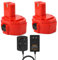 2X Shentec NI-MH 4500mAh 14.4V Batterie + Chargeur Batterie Outil pour Makita Batterie PA14 1420 1422 1433 1434 1435 1435F 192600-1 193985-8 192699 193157-5 193158-3