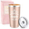 Geburtstagsgeschenk für Frauen, 20oz Travel Mug Lustig Geschenke für Mama, Freundin, Tochter, Schwester, 600ml Edelstahl Thermobecher, Kaffeebecher-Königinnen Werden im August Geboren