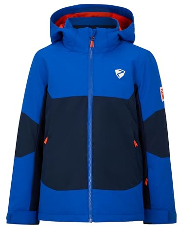 ZIENER Jungen AGIMO-Z Ski-Jacke/Winterjacke | warm, atmungsaktiv, wasserdicht, Cobalt Blue, 140 cm