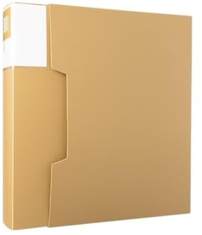 Schnellhefter Mehrlagiger A4-Ordner 80 Seiten Informationsheft mit Klarsichteinlagen Bürobedarf Notenmappe Fächermappe(Bruin)