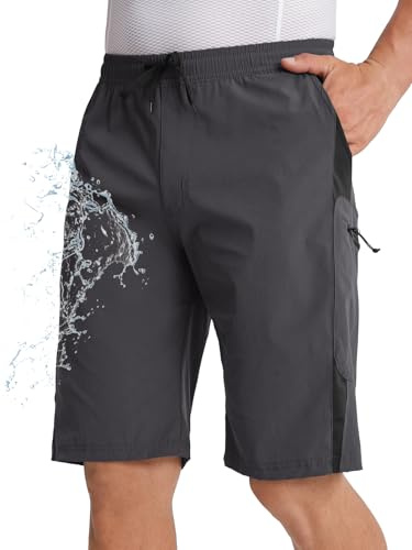 BERGRISAR MTB Hose Herren Fahrradhose Radlerhose mit 4 Taschen Atmungsaktiv Schnelltrocknend
