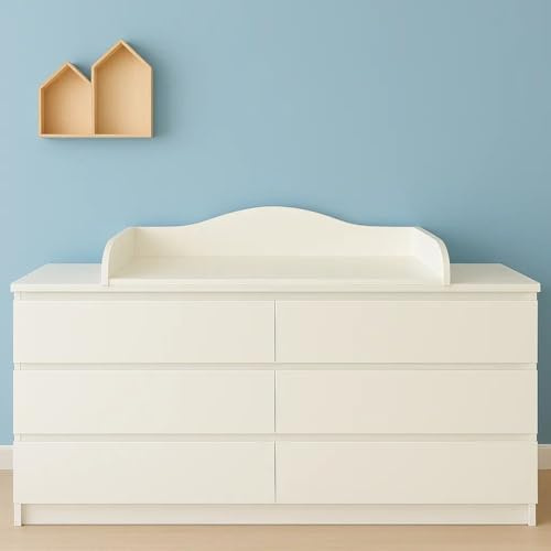 KraftKids Wickelaufsatz für MALM Kommode, 160 cm, mit Blende