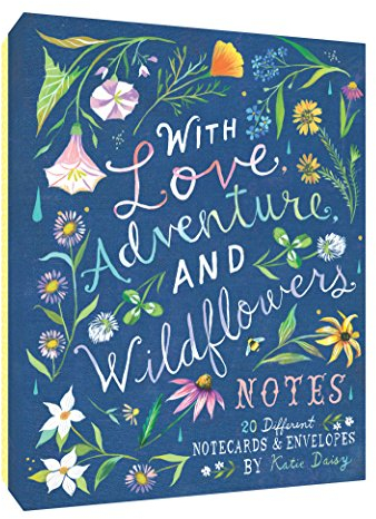 With Love, Adventure, and Wildflowers Notes: 20 Different Notecards & Envelopes