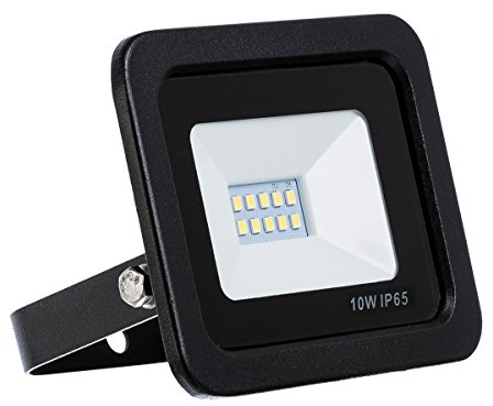 LED Strahler, LED Fluter, SLIM 10 Watt Kaltweiss LED Flutlicht, 10W 900 Lumen Ersetzt 100 Watt, 220-240V, (10W KALTWEISS)
