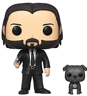 Funko POP! Movies: John Wick - John in Black Suit w/Dog