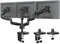 MOUNTUP Triple Monitor Mount - 3 Screen Desk Mount for 27 inch Displays, Articulating Arms with Gas Spring, Heavy Duty, Each Arm Holds Up to 17.6 lbs