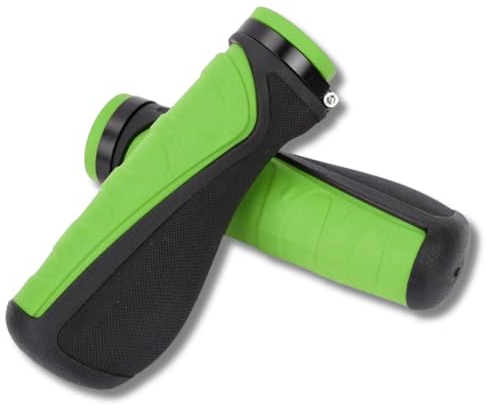 Jadeshay Fahrradgriffe 22mm, 1 Paar Fahrradgriffe Ergonomisch Lenkergriffe Fahrrad, Griffe Fahrrad Für Trekkingrad Cityrad Rennrad(Grün Schwarz)