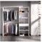 OFFENER KLEIDERSCHRANK MIT SCHUBLADEN NEFER - Weiss