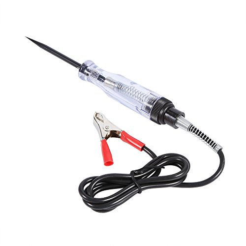Auto Car Truck Electric Circuit Voltage Test Pen, 6V 12V 24V DC Light Automatic Current Voltage Tester Screwdriver Electrical Machine Fault Testing Tool