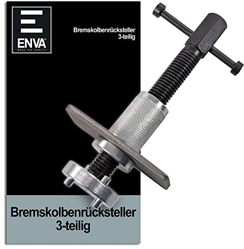 ENVA Universal Bremskolbenrücksteller Set 3TLG Bremskolben Rückstellwerkzeug Bremskolbenrückstellsatz hochwertiges Bremswerkzeug