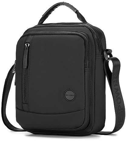 BAGZY Umhängetasche Herren Schultertasche Handtaschen Männer Nylon Tablet-Tasche Große Brustbeutel Herren Tasche Arbeitstasche für Büro/Hochschule/Reisen