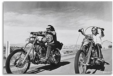 VZRSQZK Filmposter Easy Rider, dekoratives Gemälde, Leinwand-Wandposter und Kunstdruck, modernes Familienschlafzimmer-Dekor-Poster, 60 x 90 cm
