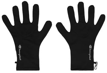 Champion Unisex Athletic Accessories (806056) -Modern Sport Technical Script Logo Winterhandschuhe, Schwarz (KK001), S