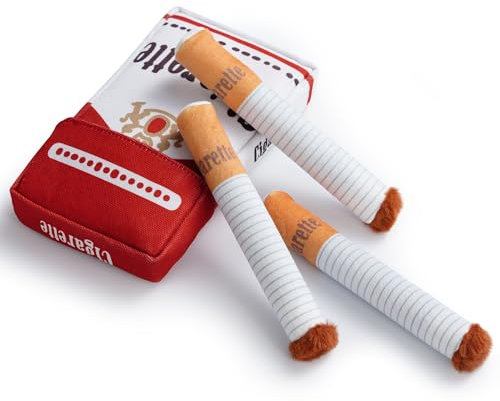 Nocciola Interaktives Hundespielzeug, lustiges Kichern beim Schütteln oder Schaukeln, Plüsch-Hundespielzeug, 3 Stück, Pitbull-Welpenspielzeug mit einer Box für kleine bis mittelgroße Hunde, mehrere
