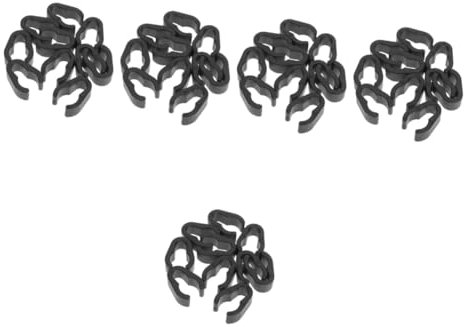 Alasum 50pcs Microphone Cable Holder Clips Mic Cable Clamps for Easy Installation and Organization for Live Recording and Karaoke