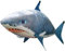 Wakects Flying Shark, Remote Control Shark RC Inflatable Balloon Toy Flying Balloon Animal Decoration for Home Party Kids Adults (Blue Sharks)
