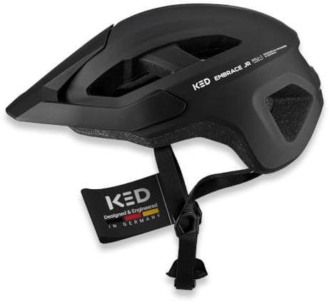 KED Embrace Jr Fahrradhelm – Jugendhelm Mit Integriertem Visier, Leichtbau Und Vielseitiger Alltagstauglichkeit