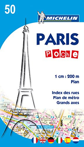 Michelin Paris Pocket Plan: Stadtplan 1:20.000 (MICHELIN Stadtpläne, Band 50)