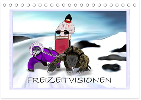 Freizeitvisionen (Tischkalender 2026 DIN A5 quer), CALVENDO Monatskalender: 13 lustige Cartoons über krasse Freizeitaktivitäten (CALVENDO Spass)