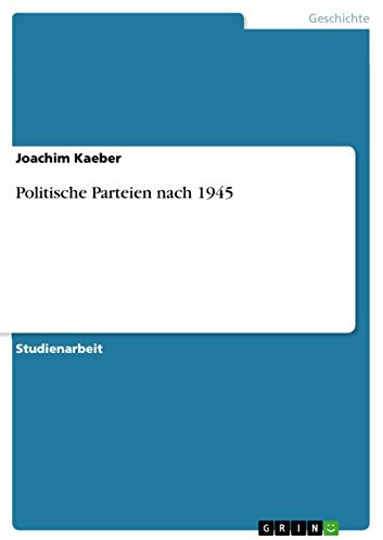 Politische Parteien nach 1945