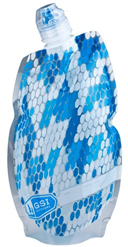 GSI Outdoor H2O Lite 91402 Trinkflasche faltbar, 0,5 l, Blau