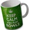 verytea Keep Calm and Play Bowls - Mug Cup - Grassy Background