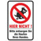 Schild Hundehaufen entsorgen Hundekot verboten  200 x 300 mm aus Aluminium-Verbundmaterial 3mm stark