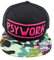 PSYWORK Schwarzlicht Black Cap Neon Camouflage, Pink
