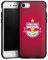 Silikon Hülle kompatibel mit Apple iPhone 7 Case schwarz Handyhülle FC Red Bull Salzburg Logo Offizielles Lizenzprodukt