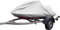 Infradesktrading Jet-Ski-Abdeckung mit Lüftungsöffnungen 600D Qualität | Large: 340cm lang x 160cm breit x 90cm hoch | Wasserfeste silbergraue Abdeckung mit Aufbewahrungsbeutel