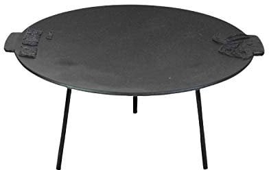Valhal Outdoor Grillplatte und Feuerschale ø44cm - Gusseisen, Beine aus Stahl