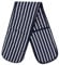 Navy Double Oven Gloves - Heat Resistant Oven Mitts for Home Kitchen Baking and Cooking, Butchers Stripe Pot Pan Tray, Heavy Duty Cooking Gloves