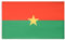 MUWO Flagge Nations Together 90 x 150 cm Nationalmanschaften, doppelseitige Gartenflagge, wetterfeste Fanflagge, Fußballflagge Polyester Länderfagge Deutschland mit Ösen (Burkina Faso)